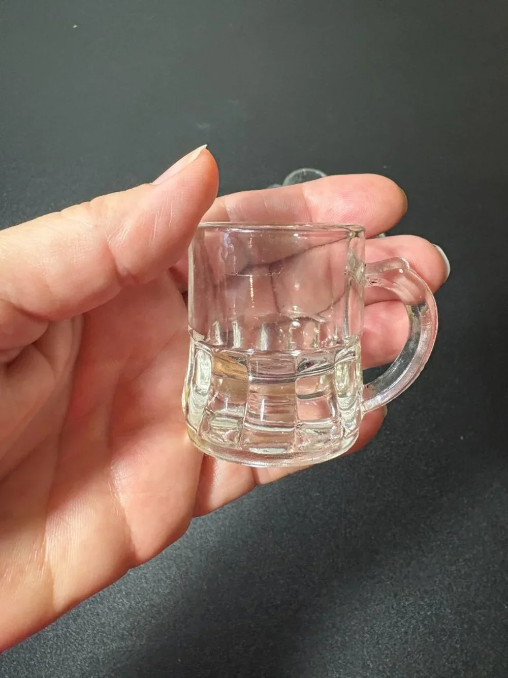 Set of 4 Vintage Beer Mug Shot Glasses Federal Glass Mid Century